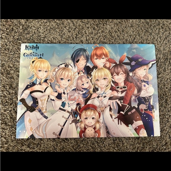 Genshin Impact Poster Set Japanese Game Anime - Picture 3 of 6